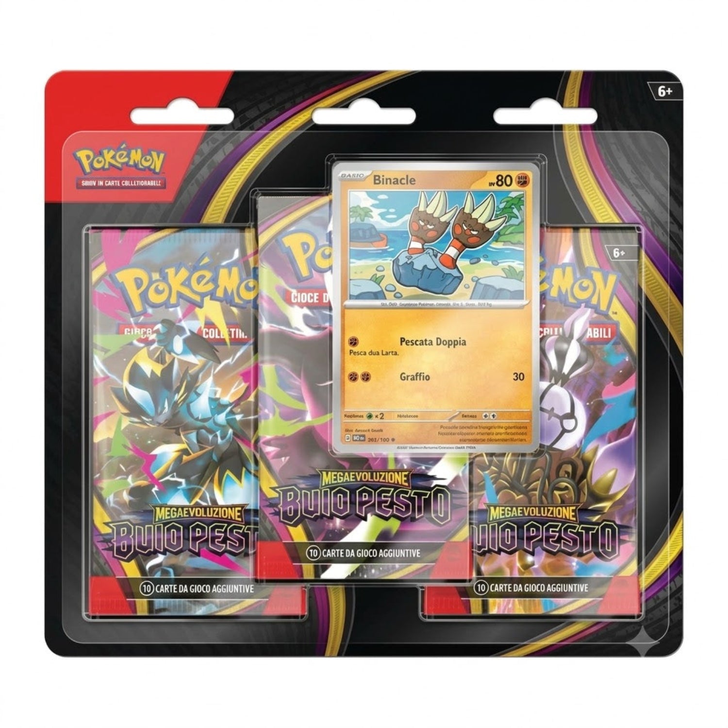Pokémon Buio Pesto - Blister 3 Bustine + 1 Card - ITA