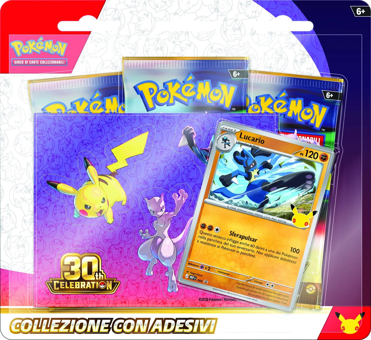 Pokémon 30° Anniversario - Collezione con Adesivi - ITA